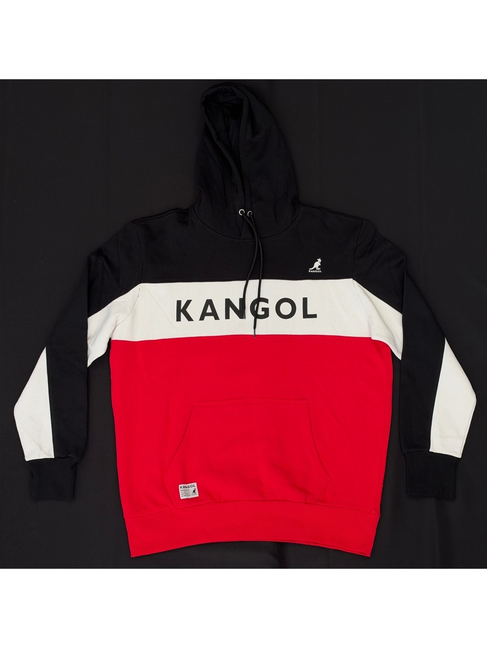 Kangol New With Tags Hoodie Red White Black Size XL Sweatshirt